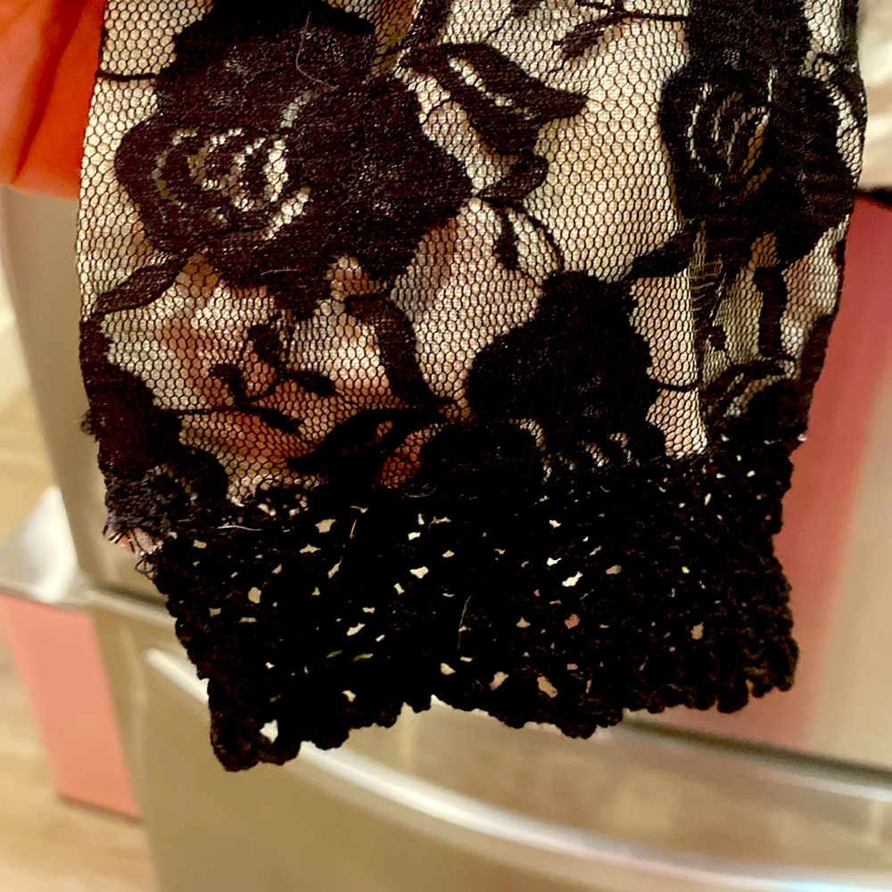 Anthropologie Black lace/crochet cardigan, size M - Picture 9 of 9